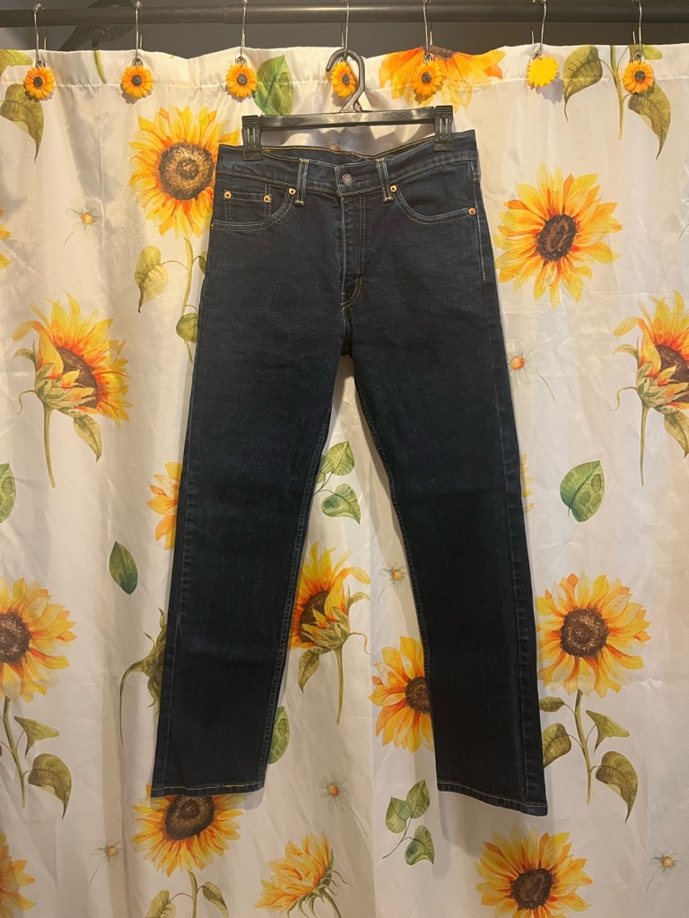 Levi's Men's Dark Indigo Slim Straight Jeans